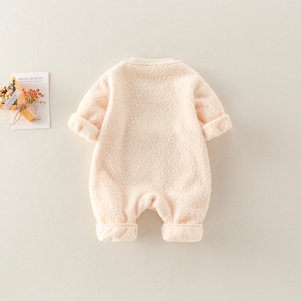 Milo Dog Embroidery Fleece Jumpsuit