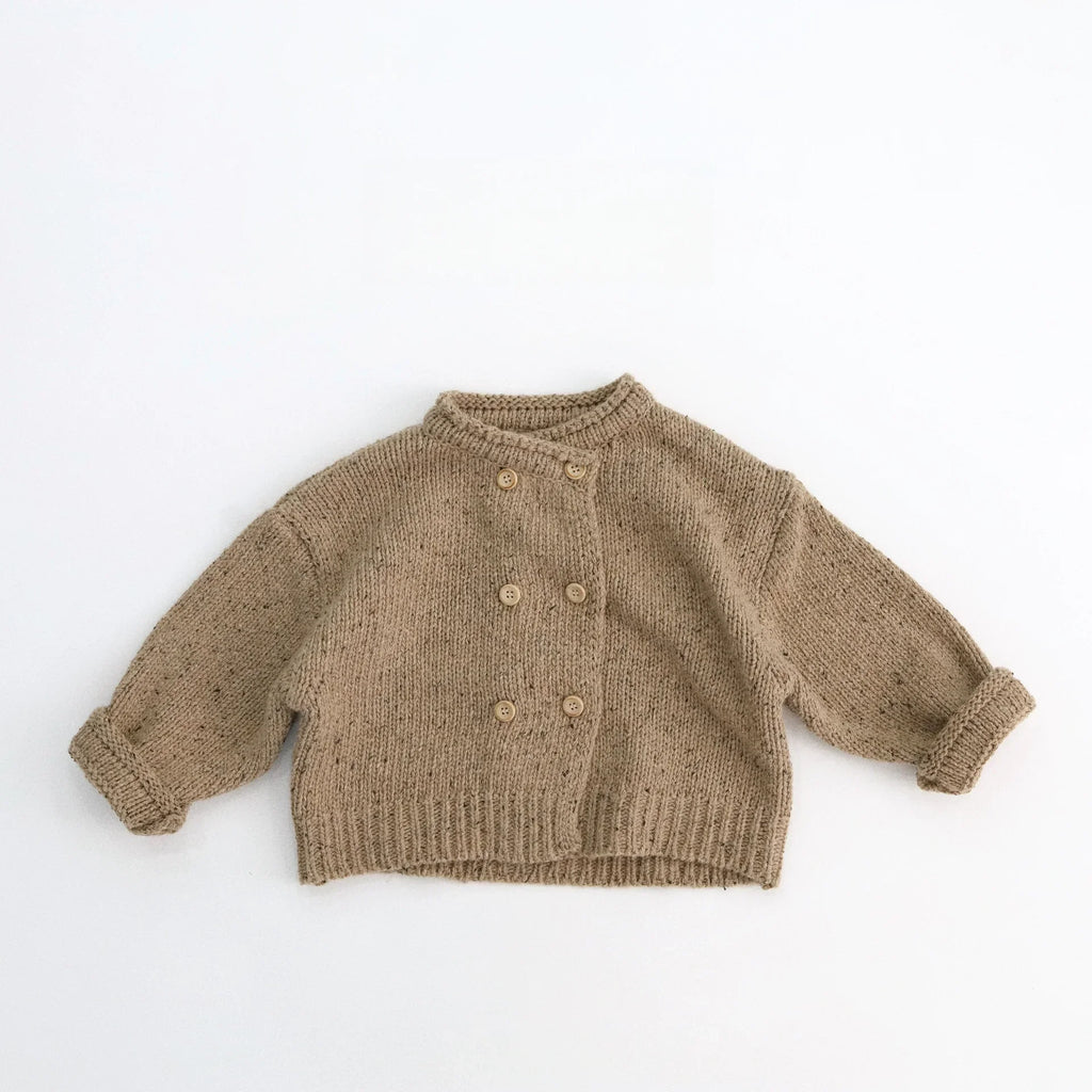 Indie Double Breasted Knit Sweater Cardigan
