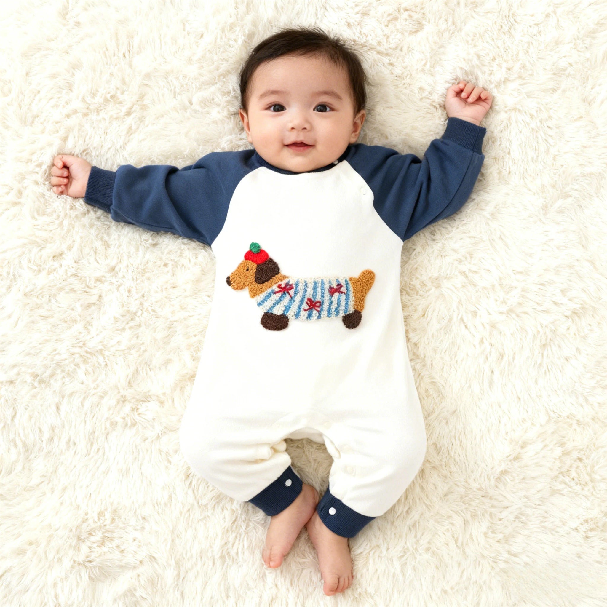 Rowan Dog Embroidery Jumpsuit