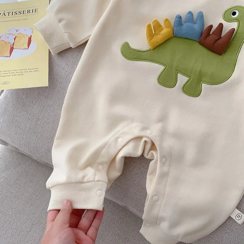 Jasper Dinosaur Embroidery Jumpsuit