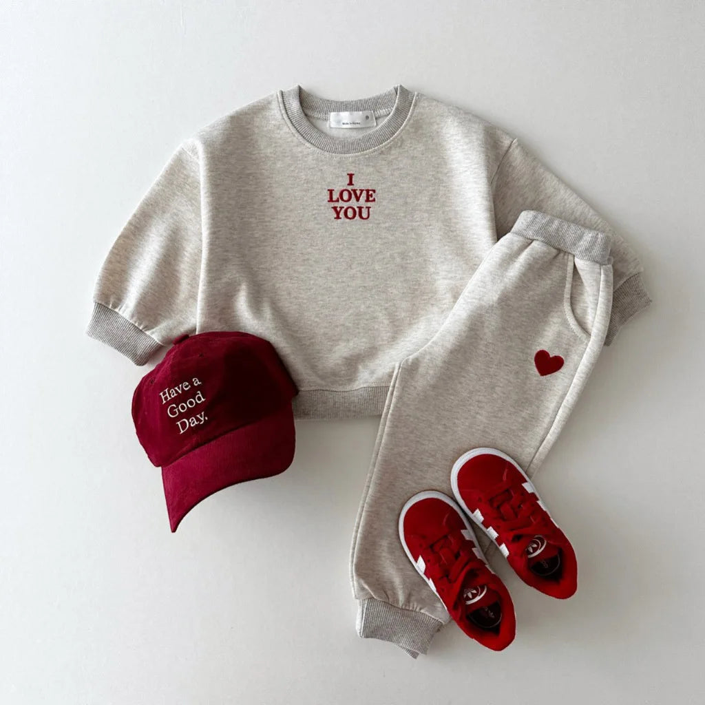 Harlow Embroidery Cotton Sweatsuit