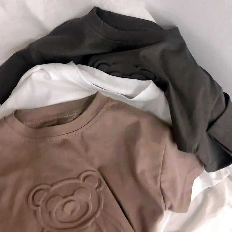 Oliver Cartoon Bear Cotton T-shirt