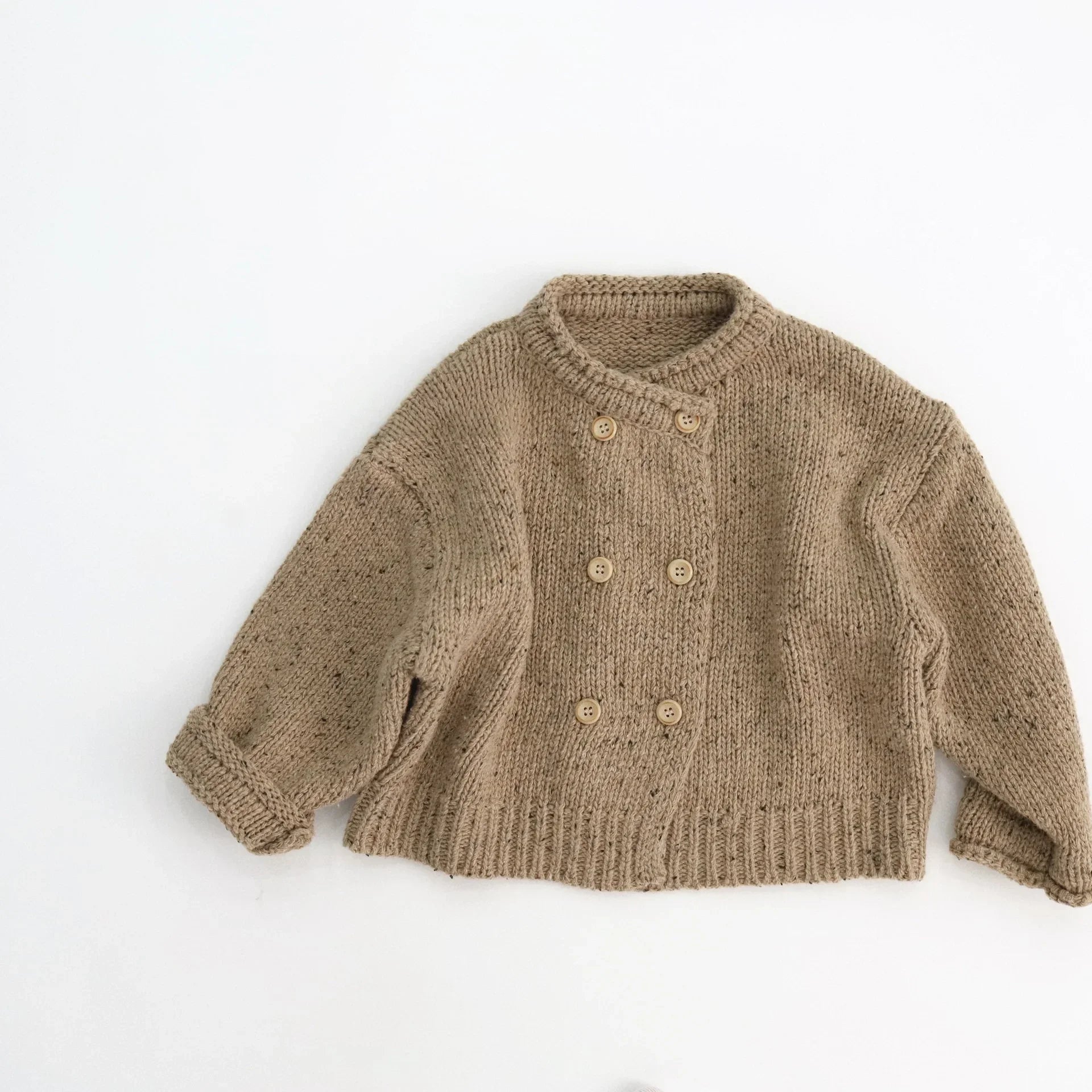 Indie Double Breasted Knit Sweater Cardigan