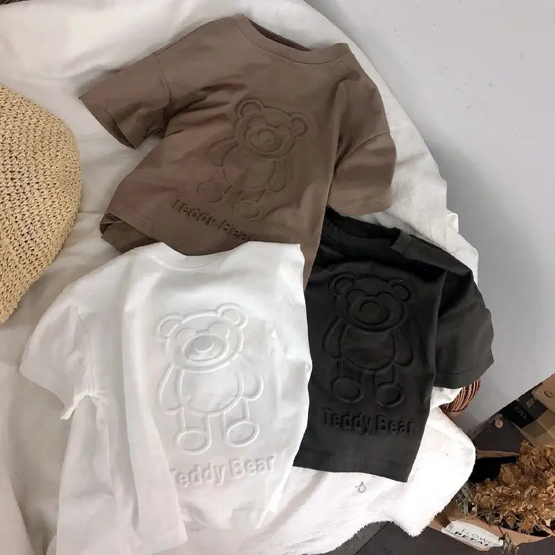 Oliver Cartoon Bear Cotton T-shirt