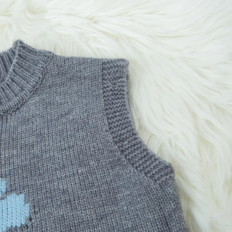 Poppy Floral Knit Sweater Vest