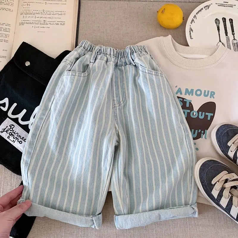 Emma Striped Cotton Pants