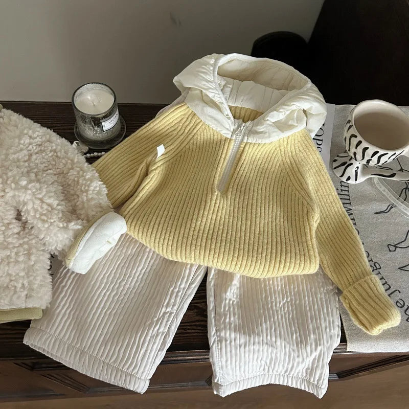 Charlotte Knit Hooded Sweater and Pants