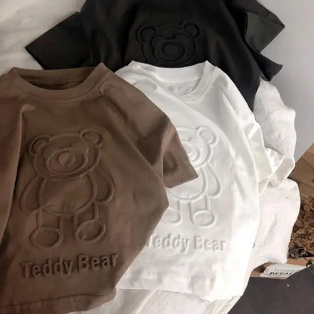 Oliver Cartoon Bear Cotton T-shirt